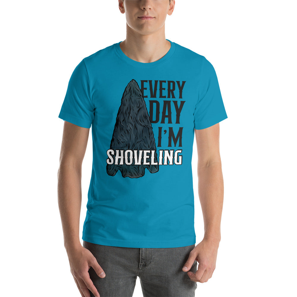 Short-sleeve unisex t-shirt Arrowhead Everyday I'm Shoveling