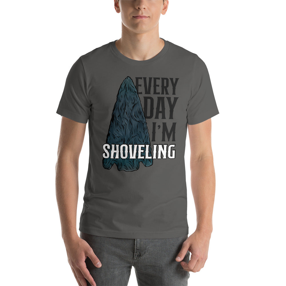 Short-sleeve unisex t-shirt Arrowhead Everyday I'm Shoveling
