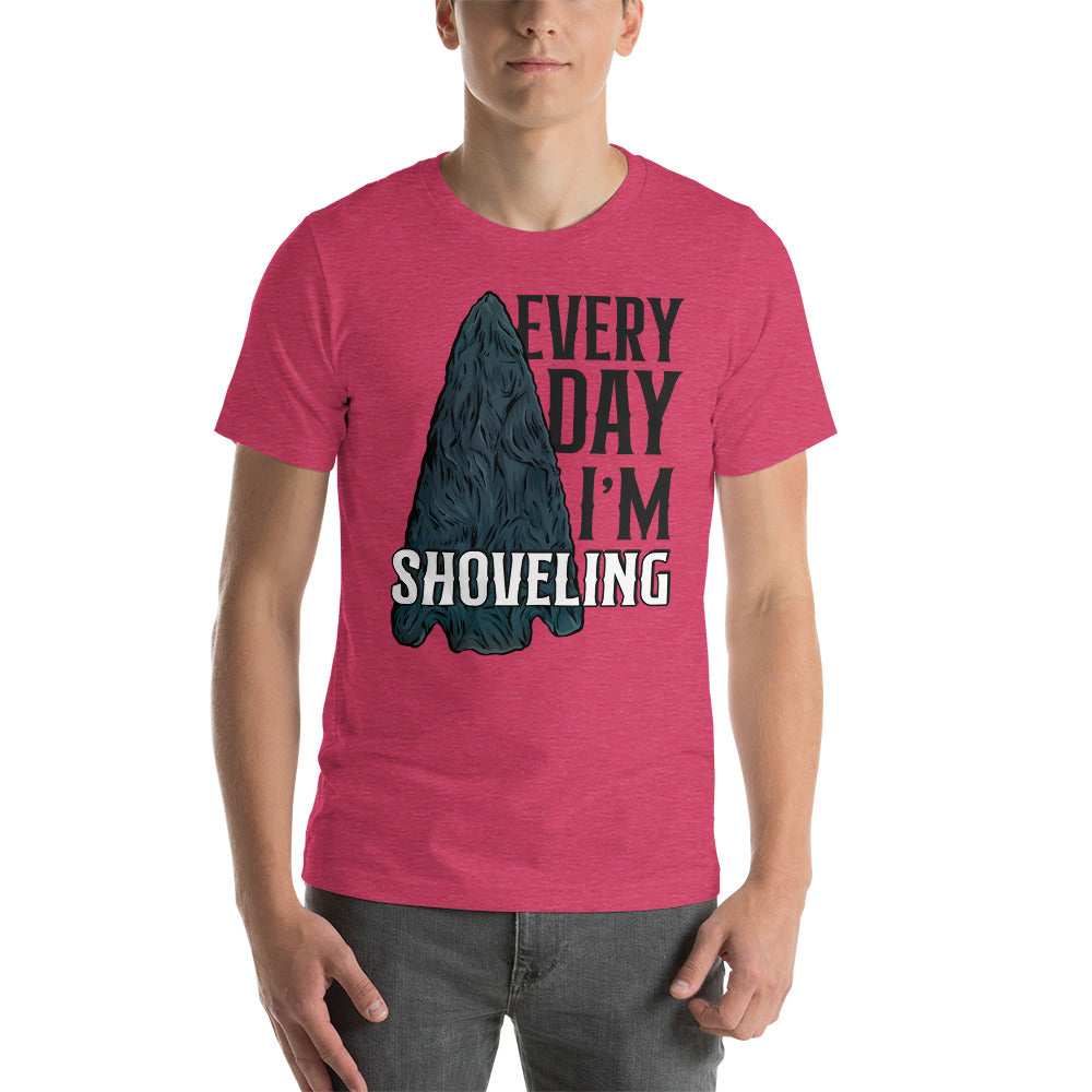 Short-sleeve unisex t-shirt Arrowhead Everyday I'm Shoveling