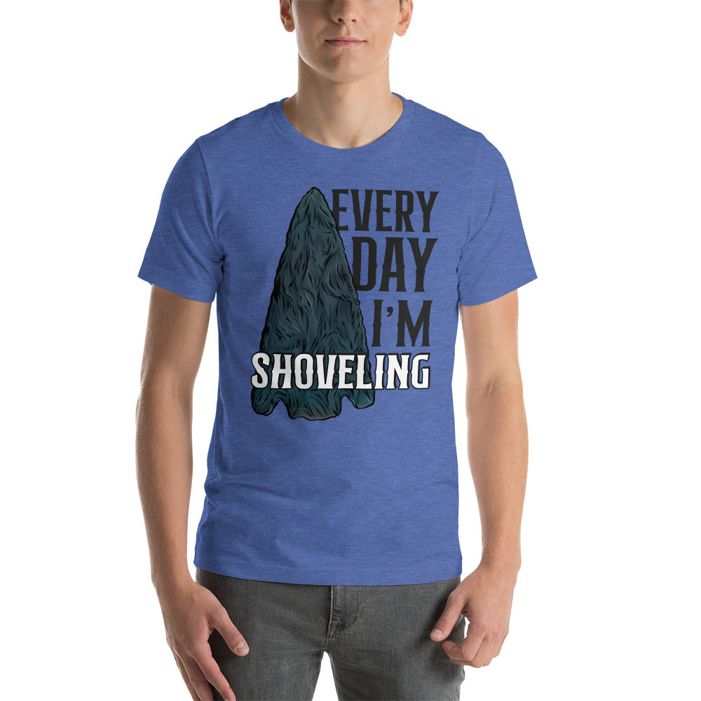 Short-sleeve unisex t-shirt Arrowhead Everyday I'm Shoveling