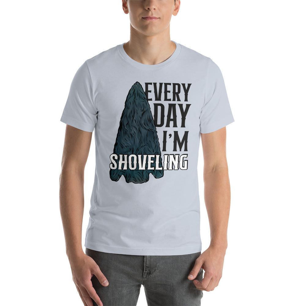Short-sleeve unisex t-shirt Arrowhead Everyday I'm Shoveling