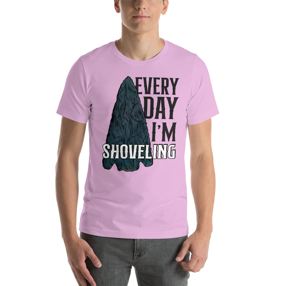 Short-sleeve unisex t-shirt Arrowhead Everyday I'm Shoveling