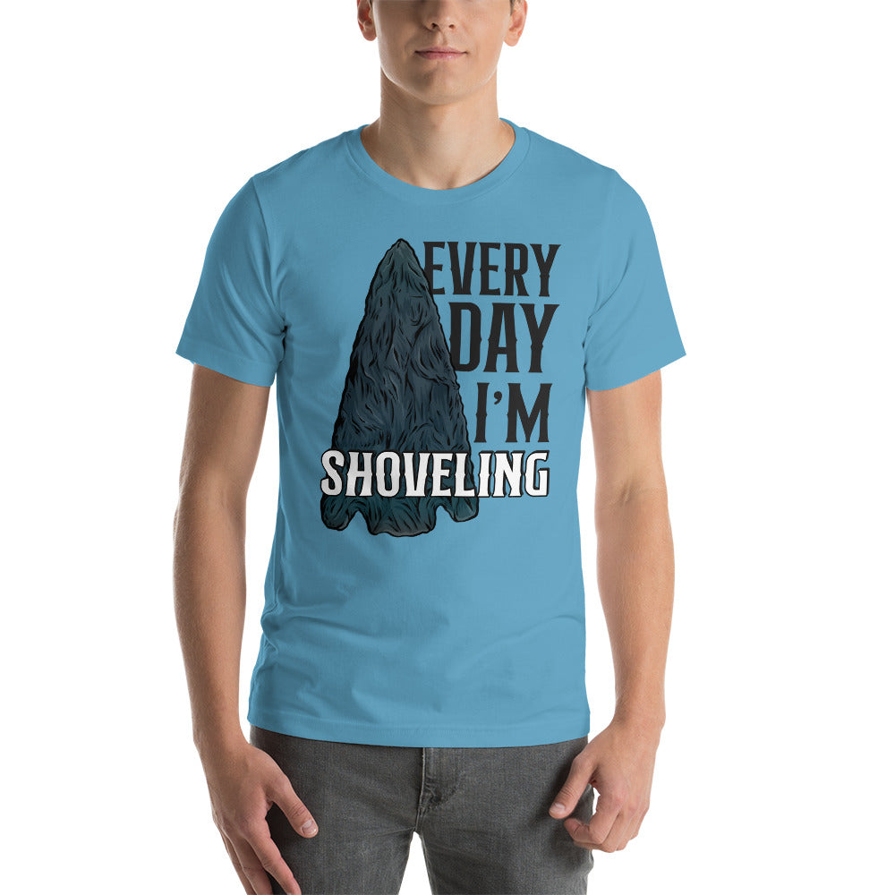 Short-sleeve unisex t-shirt Arrowhead Everyday I'm Shoveling