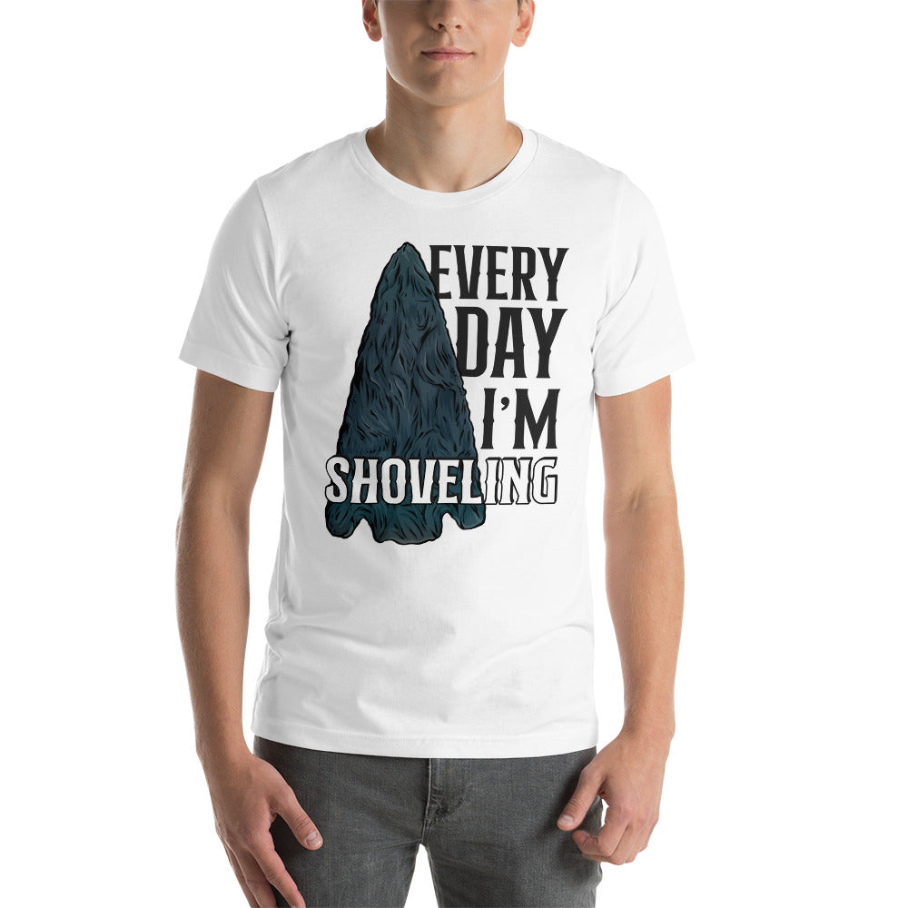 Short-sleeve unisex t-shirt Arrowhead Everyday I'm Shoveling