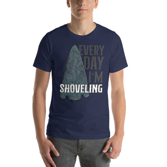 Short-sleeve unisex t-shirt Arrowhead Everyday I'm Shoveling